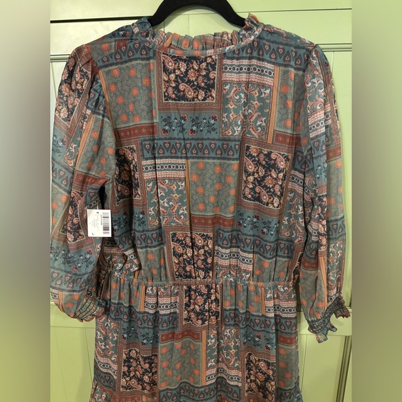 NWT Panhandle Boho Patchwork Maxi Dress - Picture 5 of 8